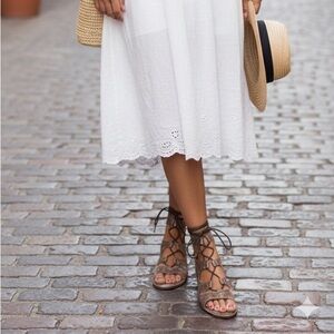 Seychelles Metallic Lace-Up Gladiator Sandals